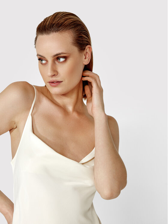 Simple Simple Hétköznapi ruha SUD021 Bézs Regular Fit