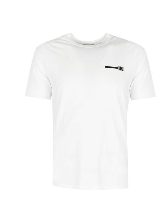 Les Hommes Les Hommes T-Shirt UHT214 700P | Typography T-Shirt Černá Regular Fit