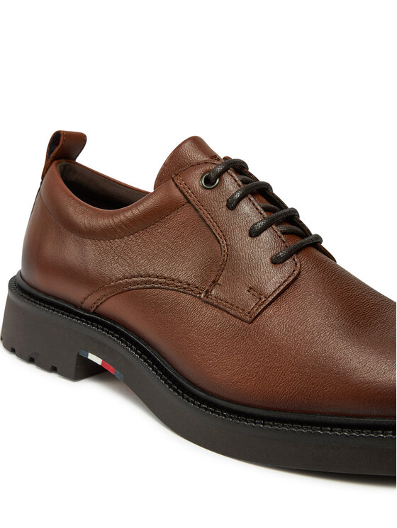 Tommy Hilfiger Tommy Hilfiger Nizki čevlji Comfort Lwt Lth Shoe FM0FM05172 Rjava
