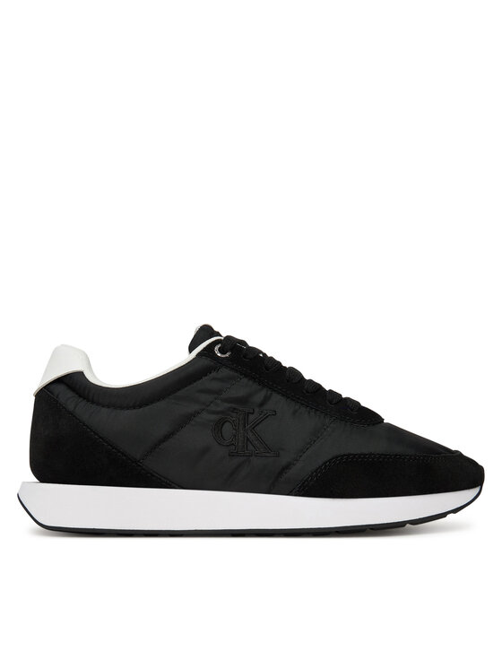 Calvin Klein Calvin Klein Laisvalaikio batai Retro Runner Lace Up Nylon Mg YW0YW01990 Juoda