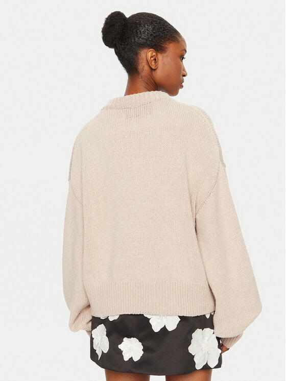 ROTATE ROTATE Sweter 1133772313 Beżowy Regular Fit