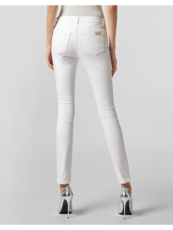 PHILIPP PLEIN PHILIPP PLEIN Džínsy 23911 Biela