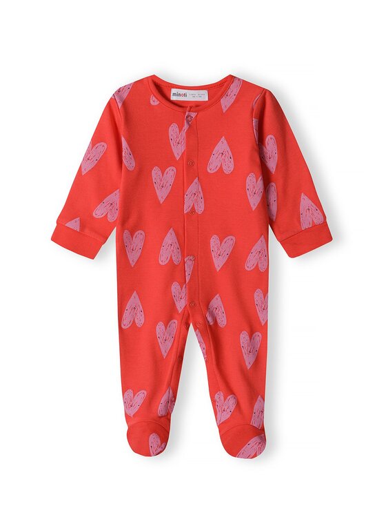 MINOTI MINOTI Pajac 16mbaby 3 Czerwony Regular Fit