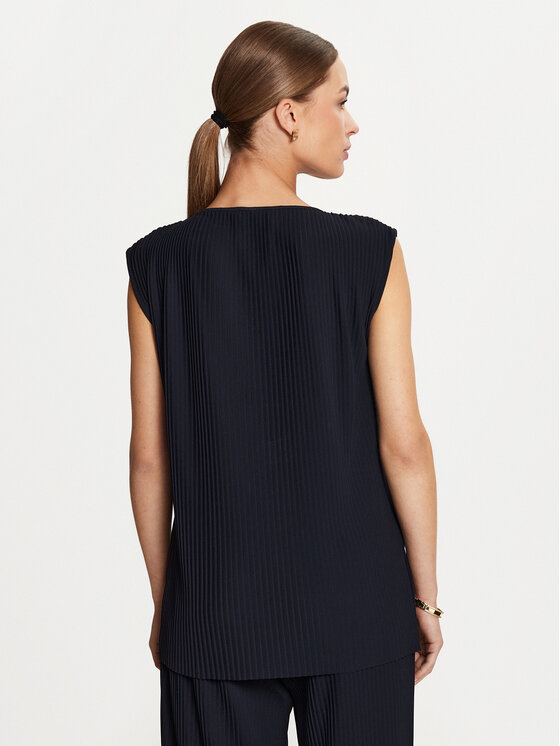 Max Mara Leisure Max Mara Leisure Blúzka Cambusa 24269460 Tmavomodrá Regular Fit