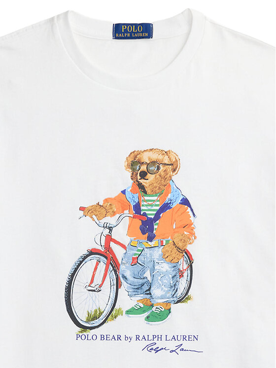 Polo Ralph Lauren Polo Ralph Lauren Marškinėliai 710B16612002 Balta Regular Fit