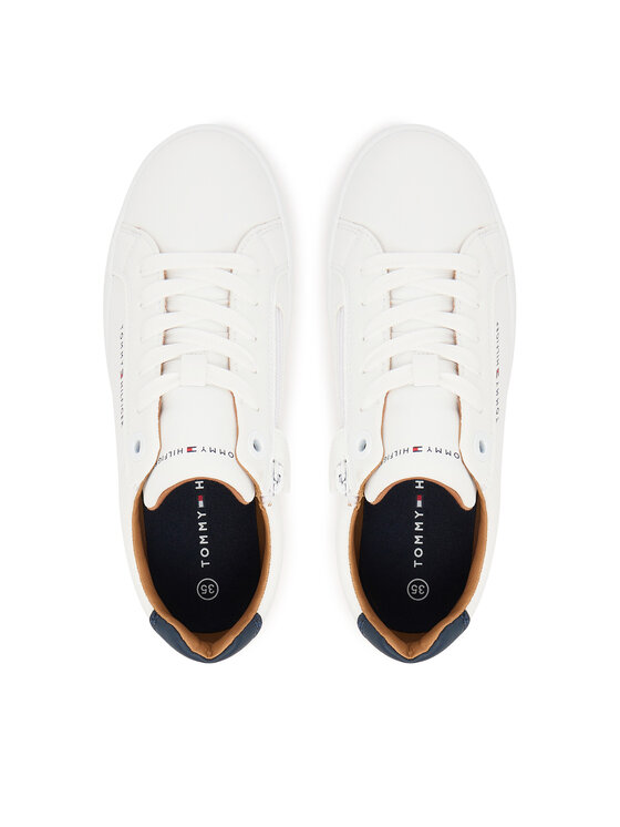 Tommy Hilfiger Tommy Hilfiger Снікерcи Low Cut Lace Up Sneaker T3X9-34091-1355 D Білий