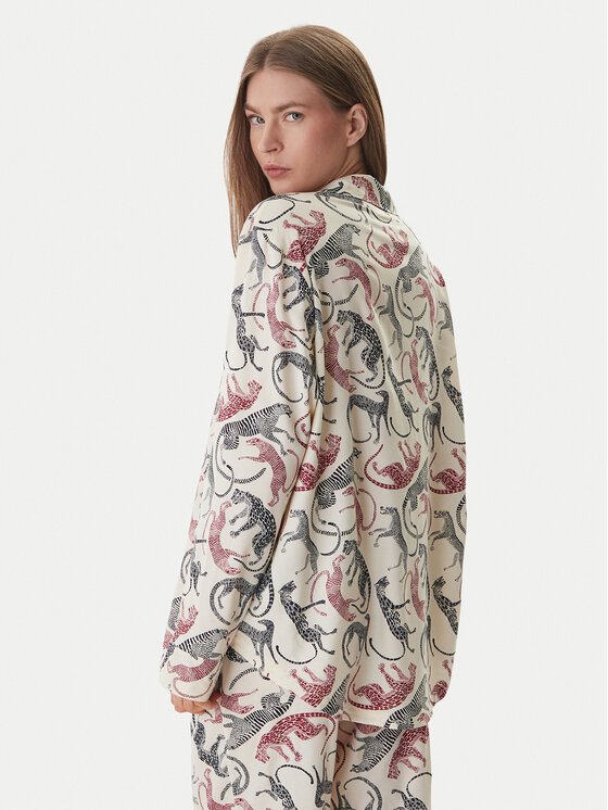 Tommy Hilfiger Tommy Hilfiger Pidžamas krekls UW0UW06243 Écru