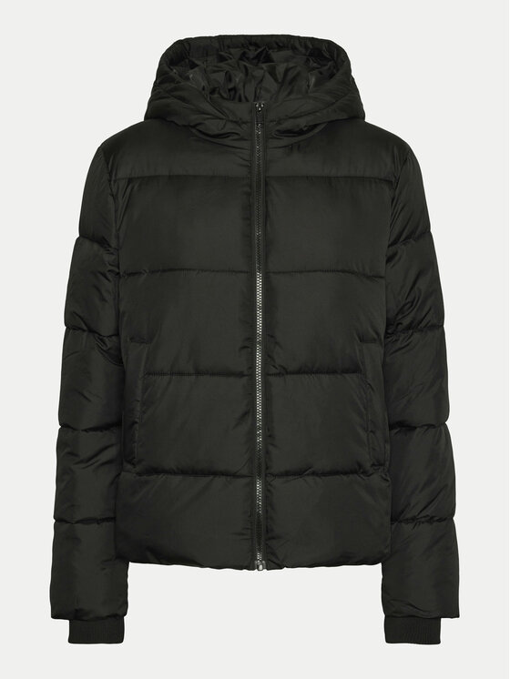 Pieces Pieces Μπουφάν χειμωνιάτικο 17115626 Μαύρο Regular Fit