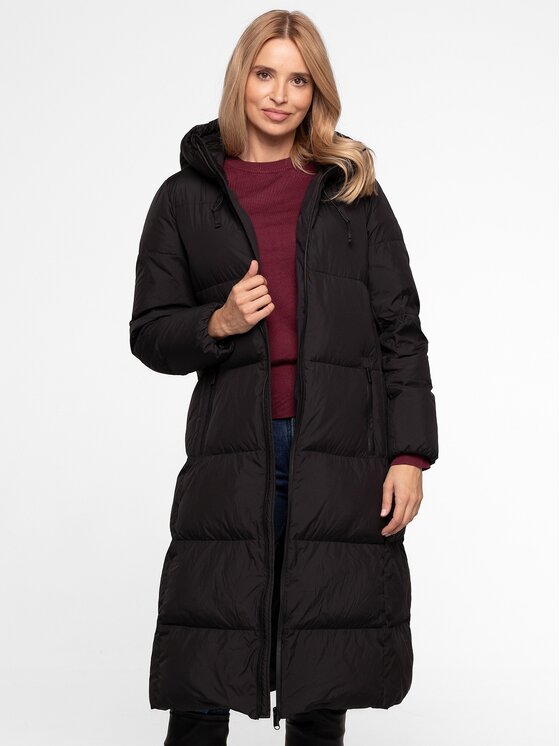 Perso Perso Kurtka damska BLH250869FX Czarny Regular Fit
