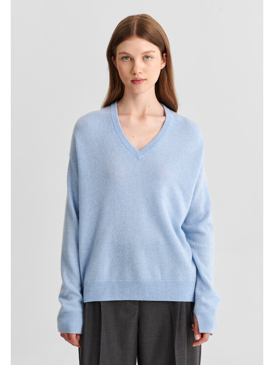 TATUUM TATUUM Sweter RETRA Niebieski Classic Fit