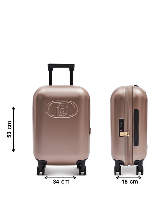 Trolley LIU JO En Polycarbonate Noir - Taille Cabine 55x23x36 Cm, Avec Logo
