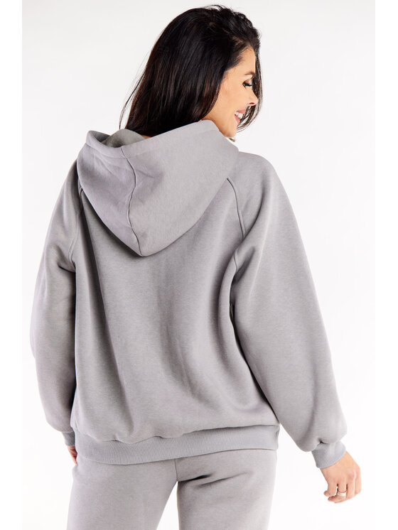 Infinite You Infinite You Felpa M324 Grigio Basic Fit