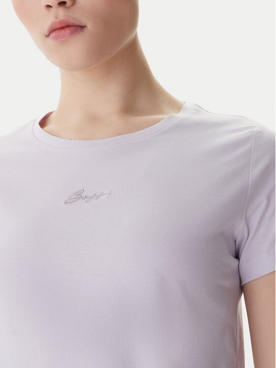 BOSS BOSS Marškinėliai Elove 50554696 Violetinė Slim Fit