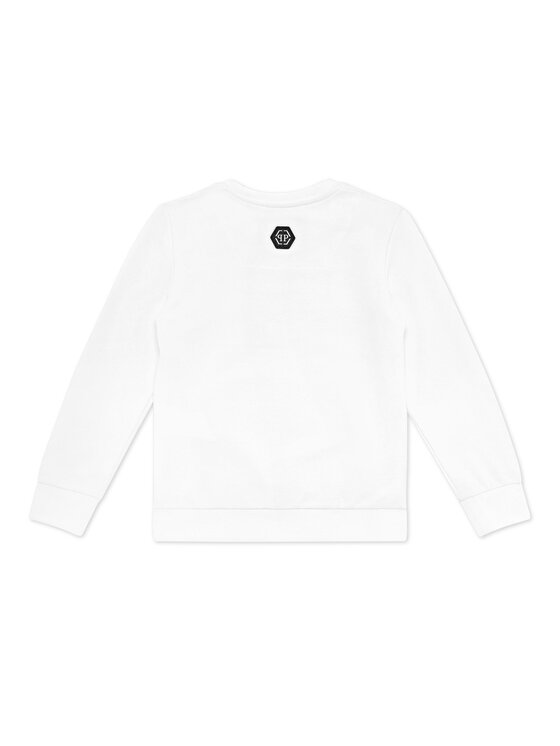 PHILIPP PLEIN PHILIPP PLEIN Bluza 19657 Biały Regular Fit