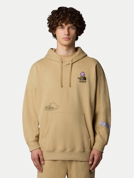 The North Face The North Face Pulóver Unisex Mountain Cleanup NF0A8C2V Bézs Oversize