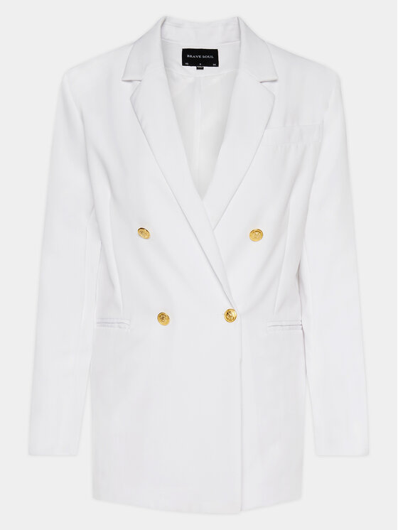 Brave Soul Brave Soul Giacca da abito LJK-PRIMA2PKF Bianco Straight Fit
