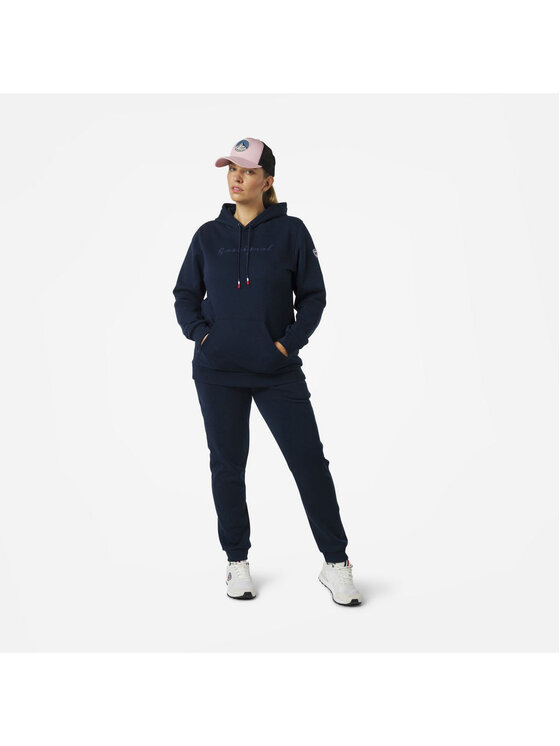 Rossignol Rossignol Bluza W Logo Sweat Hood Fl Granatowy Regular Fit