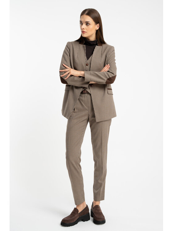 CLICK CLICK Σακάκι 71-040 Καφέ Regular Fit