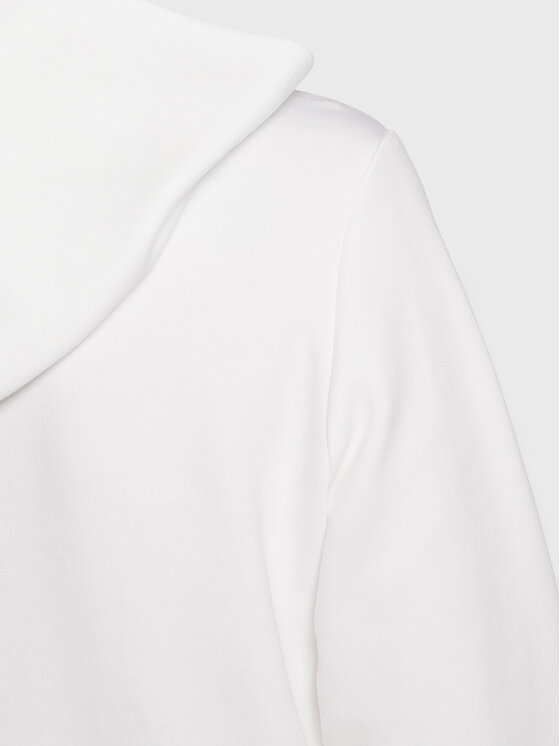 Felpa Micro Logo Essential K20K205452 Bianco
