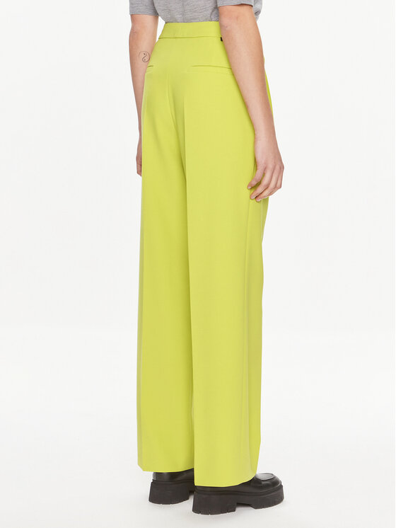HUGO Hugo Pantaloni din material Helepher 50508637 Verde Relaxed Fit