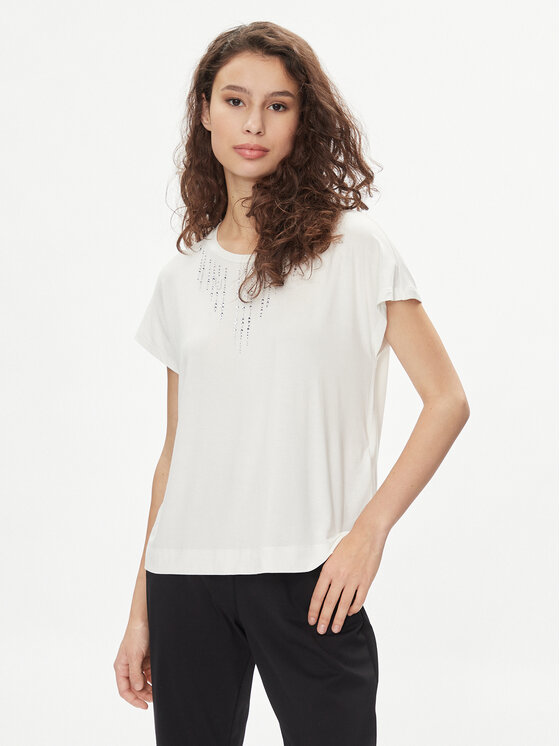 Liu Jo Liu Jo Tricou TA4194 JS360 Écru Regular Fit