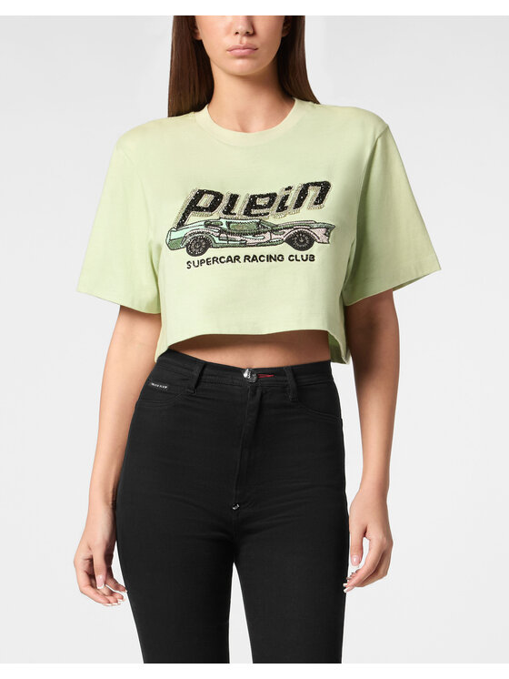 PHILIPP PLEIN PHILIPP PLEIN T-Shirt 22899 Zielony Regular Fit