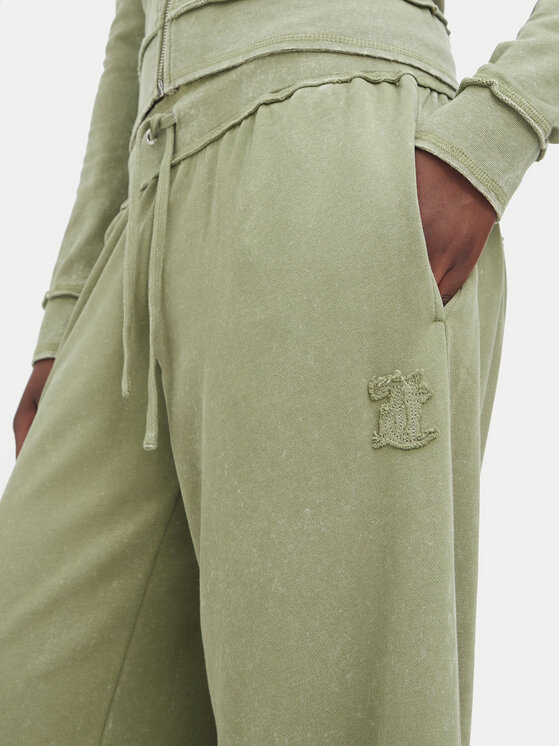 Juicy Couture Juicy Couture Pantaloni trening JCWBJ226321 Kaki Relaxed Fit