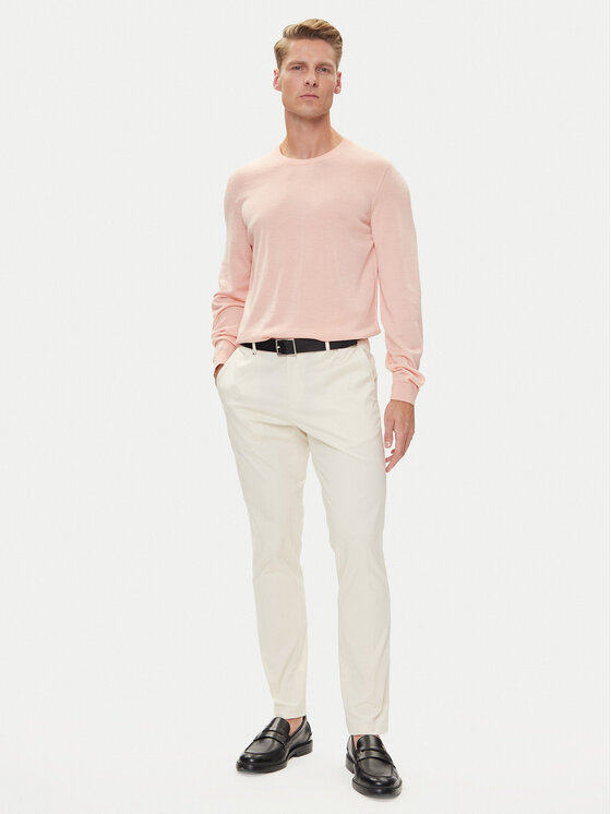 BOSS BOSS Пуловер Leno-P 50468239 Розов Slim Fit