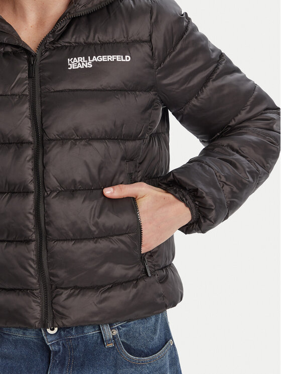 Karl Lagerfeld Jeans Karl Lagerfeld Jeans Μπουφάν χειμωνιάτικο A3W15026 Μαύρο Regular Fit