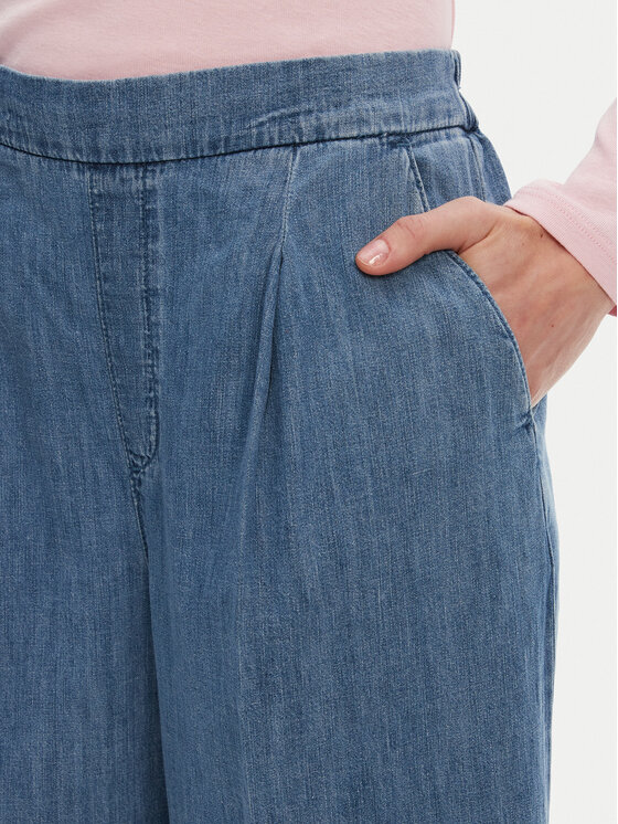 United Colors Of Benetton United Colors Of Benetton Штани палаццо 4KOWDF01B Голубий Wide Leg