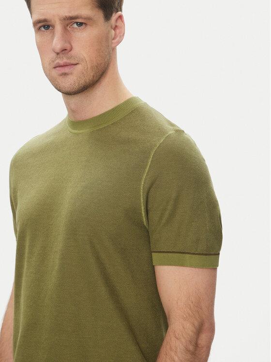BOSS BOSS Пуловер Jianfranco 50537642 Зелен Regular Fit