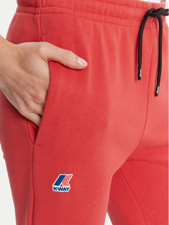 K-Way K-Way Spodnie dresowe Bishop K31313W Czerwony Slim Fit