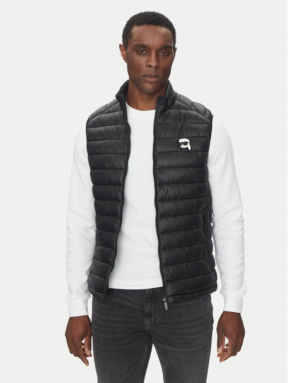 KARL LAGERFELD KARL LAGERFELD Vestă elegantă 505711 500590 Negru Regular Fit