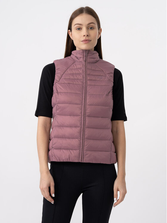 4F 4F Prsluk 4FAW23TVESF072 Ružičasta Slim Fit