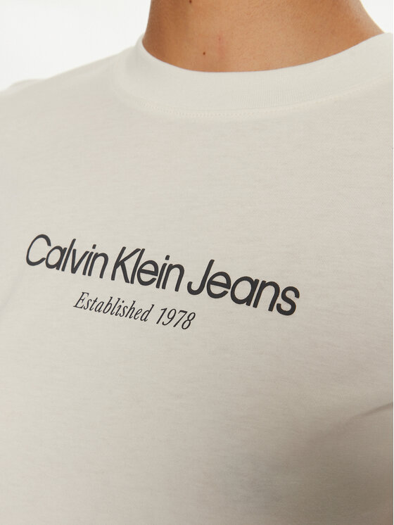 Calvin Klein Jeans Calvin Klein Jeans Футболка J20J224914 Écru Regular Fit