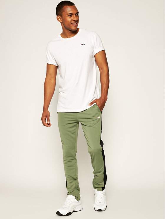 Fila Pantaloni da tuta Sandro 687477 Verde Regular Fit Modivo