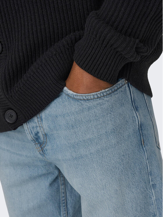 Only & Sons Only & Sons Jeansy Edge 22026986 Modrá Loose Fit