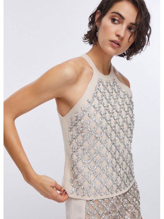 Liu Jo Liu Jo Maglione PA6048MS99EX0753 Bianco Regular Fit