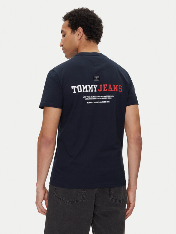 Tommy Jeans Tommy Jeans Marškinėliai Dna Graphic DM0DM20815 Tamsiai mėlyna Regular Fit