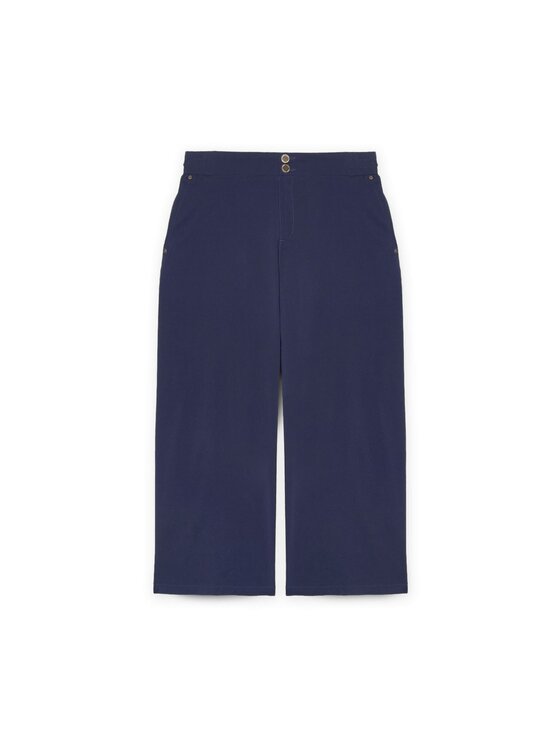 Fiorella Rubino Fiorella Rubino Pantaloni di tessuto P148L002131N034 Blu Cropp Fit
