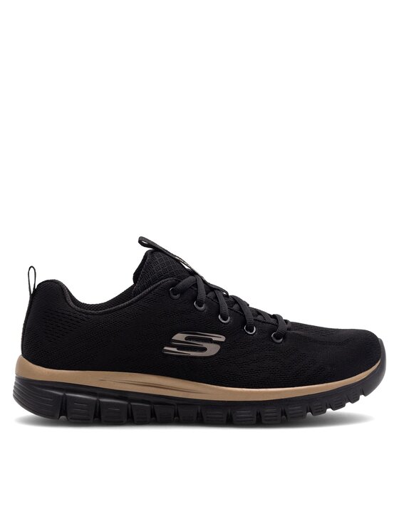 Skechers Skechers Сникърси GRACEFUL 12615 BKRG Черен
