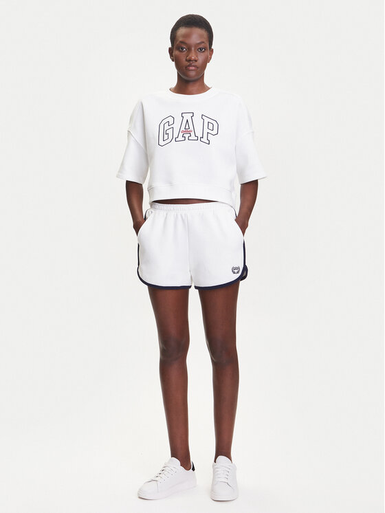 Gap Gap Szorty sportowe 778453-02 Biały Regular Fit