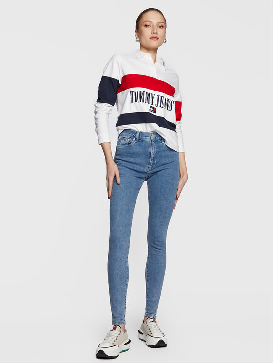 Tommy Jeans Tommy Jeans Džinsai Sylvia DW0DW14794 Mėlyna Super Skinny Fit