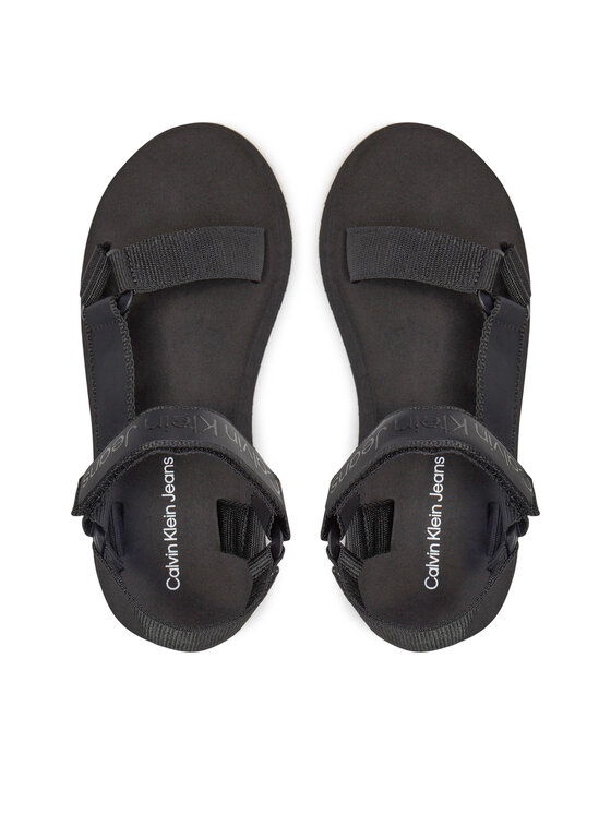 Calvin Klein Jeans Calvin Klein Jeans Sandale Sandal Velcro Webbing Dc YW0YW01353 Negru