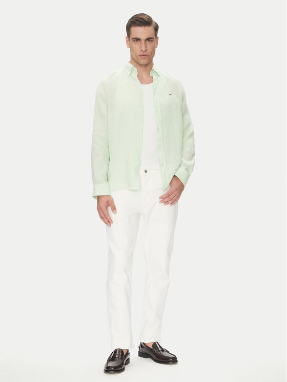 Tommy Hilfiger Tommy Hilfiger Camicia MW0MW34602 Verde Regular Fit