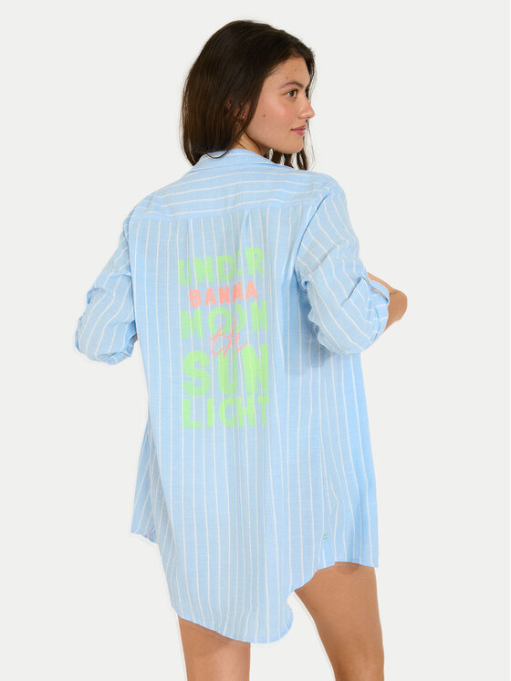 Banana Moon Banana Moon Camicia Garel Galeana MVD66 Celeste Regular Fit