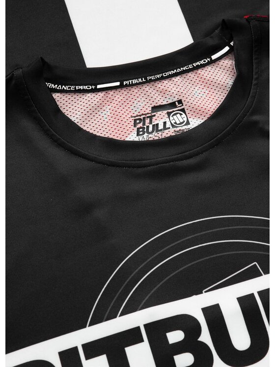 PITBULL PITBULL Koszulka techniczna Longsleeve Mesh Performance Pro plus Hilltop Sports XL Czarny Regular Fit