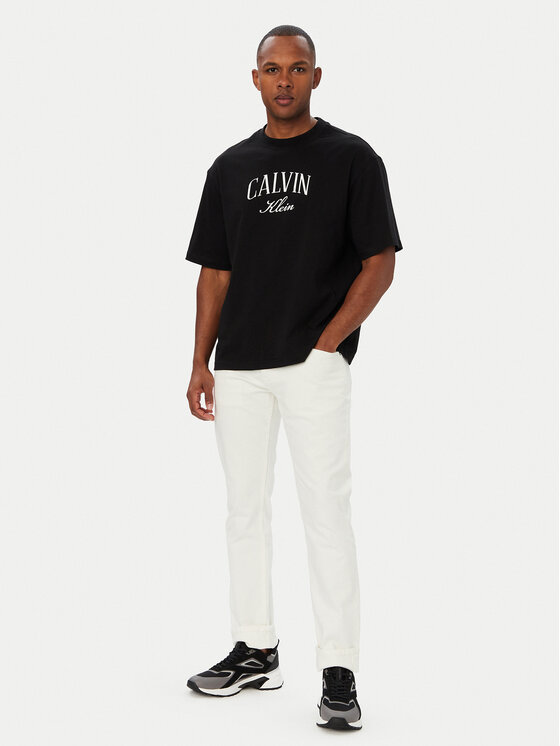 Calvin Klein Jeans Calvin Klein Jeans T-Shirt Seasonal Graphic LV04RH813G Czarny Relaxed Fit