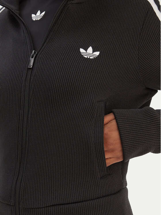 adidas adidas Bluza Firebird adicolor JY2613 Czarny Regular Fit