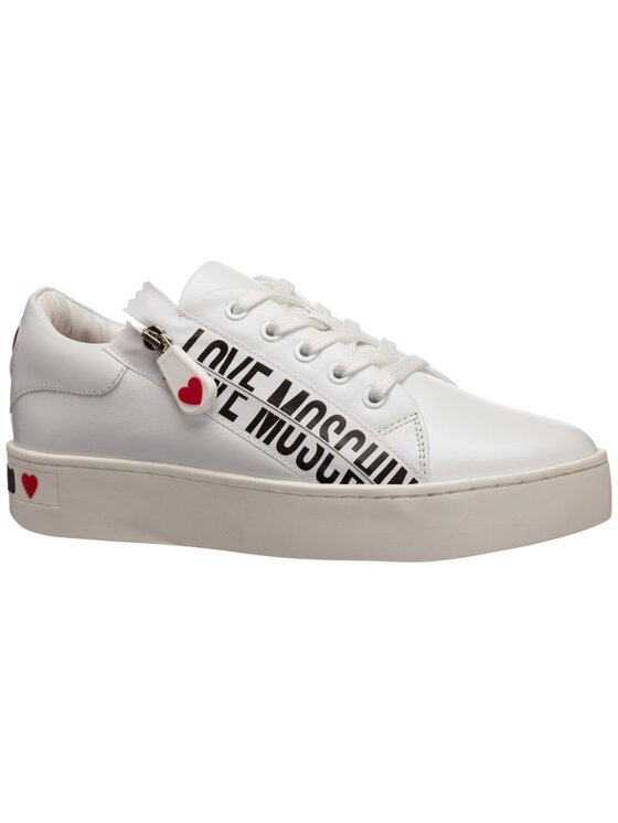 MOSCHINO MOSCHINO Sneakersy JA15093G1CIA0100 Biały